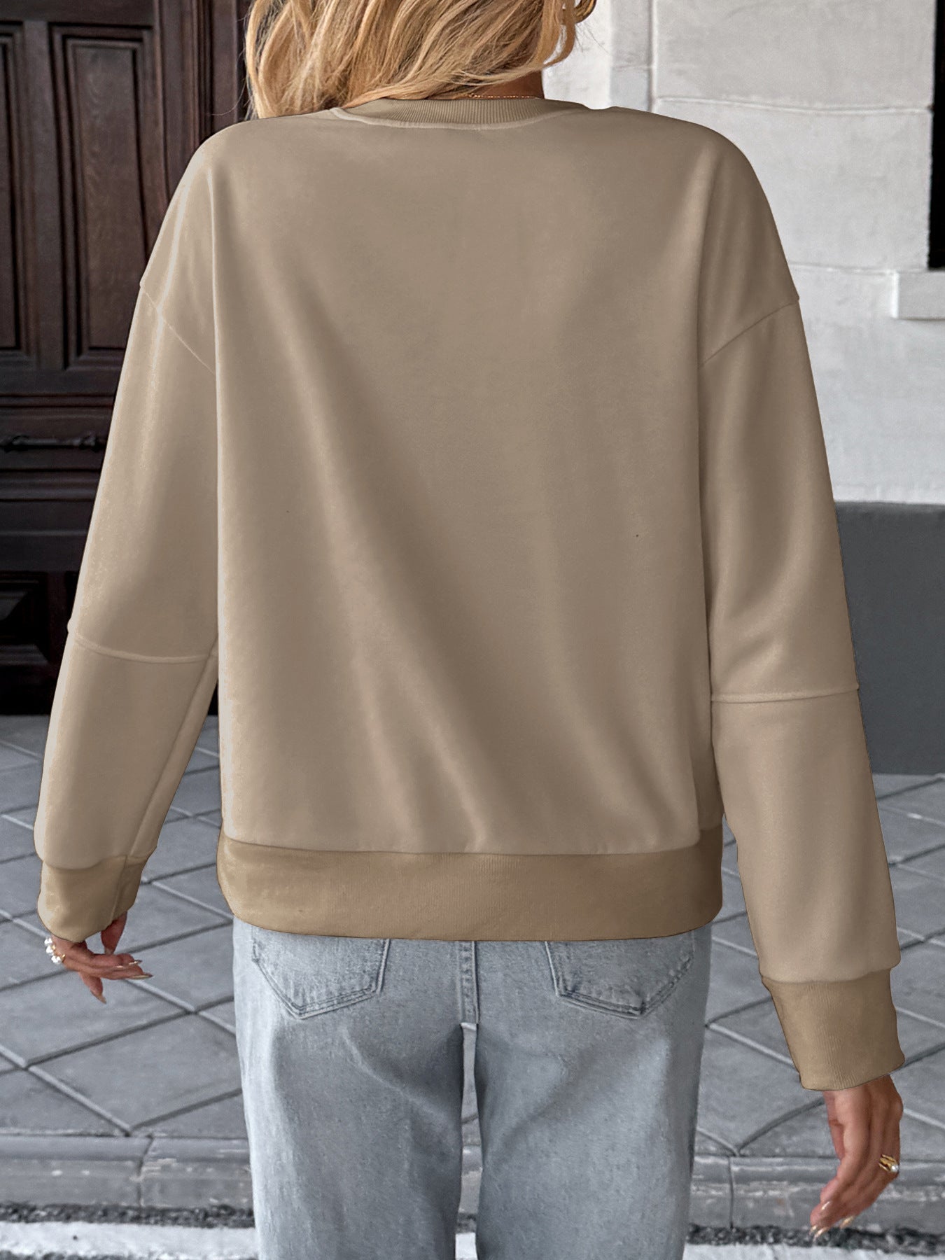 Casual Top Striped Bow Sweater Women