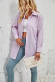 Women Jacket Solid Color Fashion Casual Long Sleeve Shirt Women