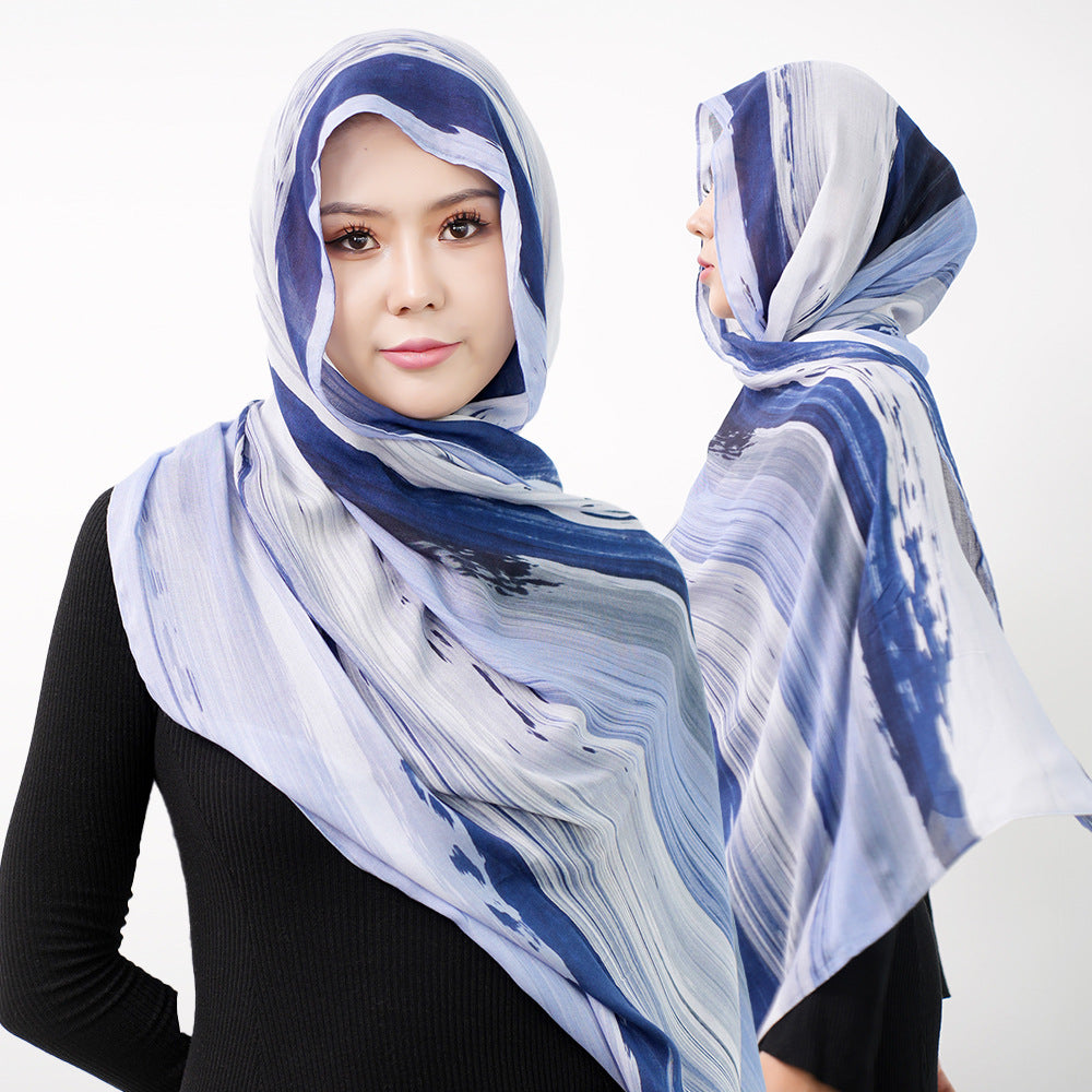 Cotton Headscarf Soft Lightweight and Breathable Daily Fashion Headscarf