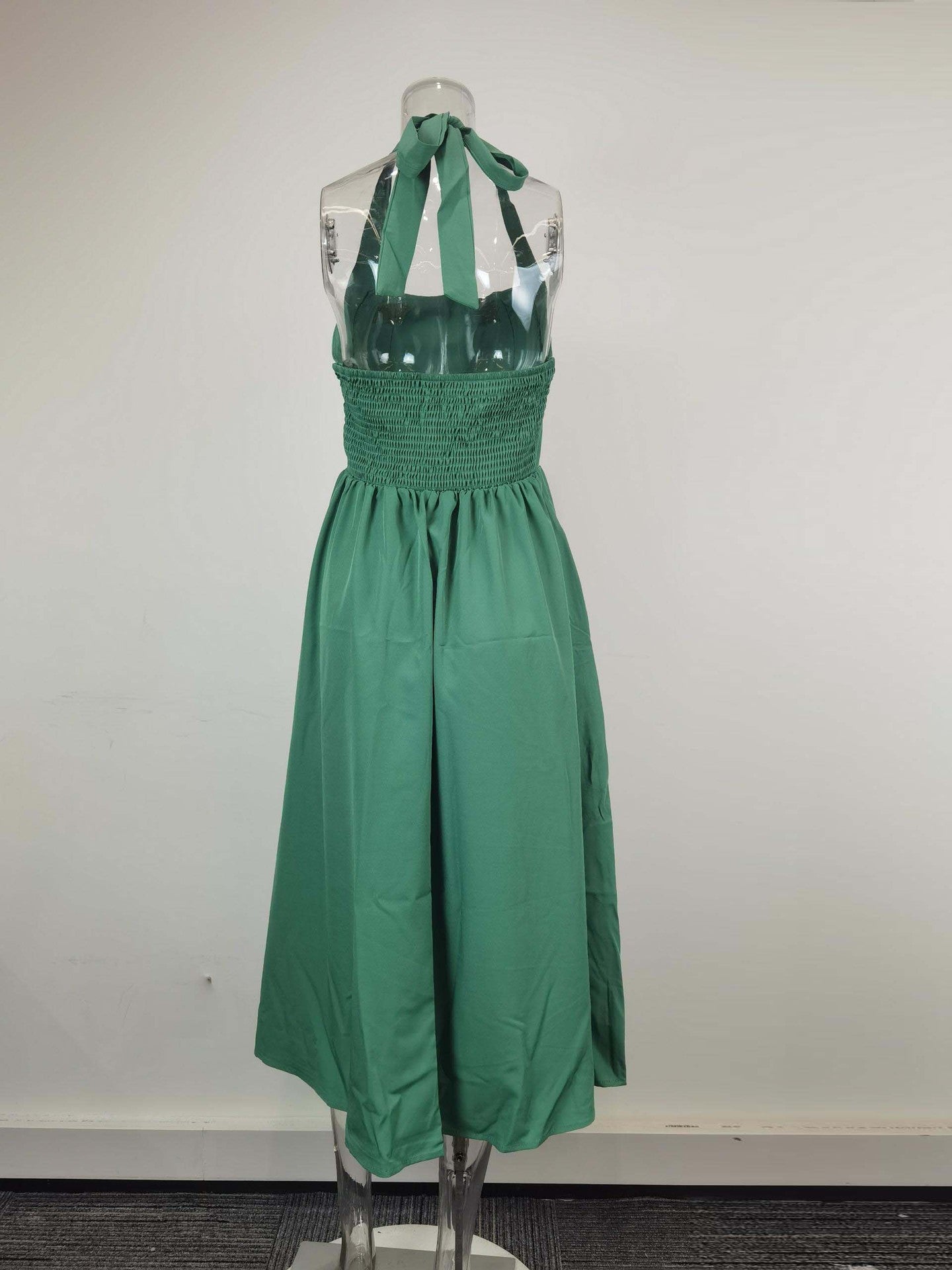 Women Square Neck Halter Dress