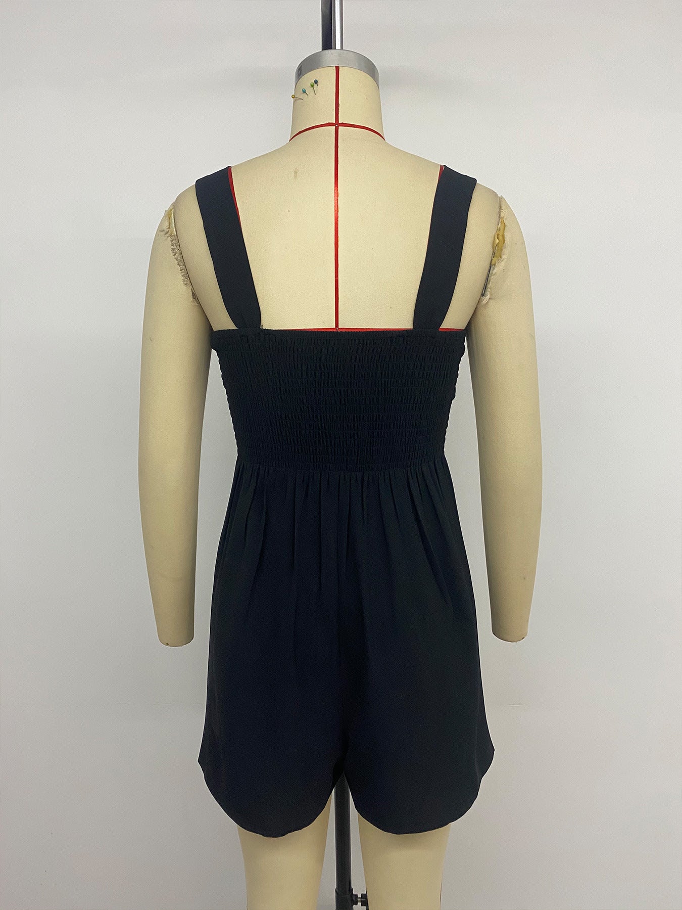 Sleeveless Jumpsuit Shorts Suspender Jumpsuit
