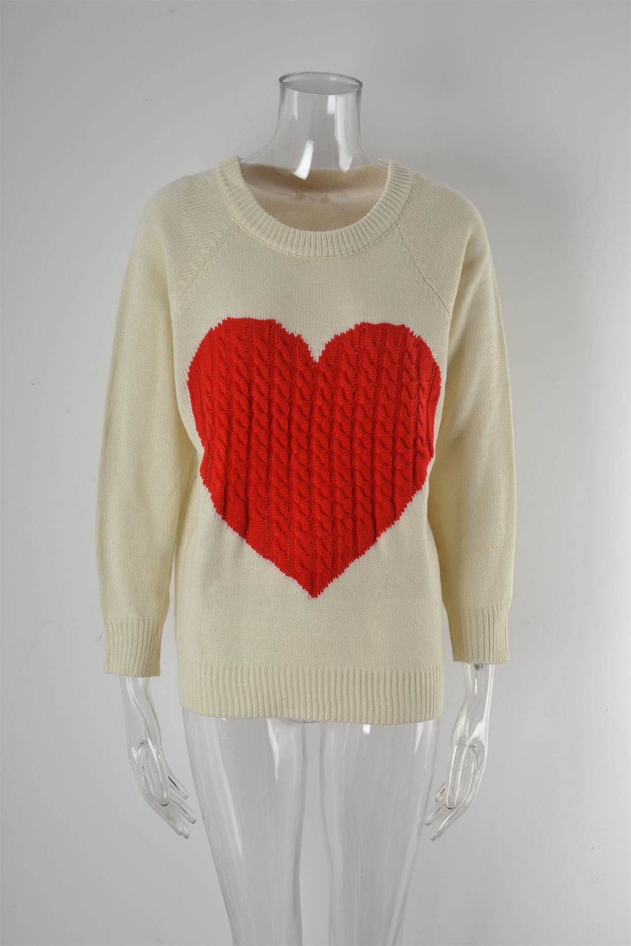 Women's Knitted Sweater Love Fashion Pullover