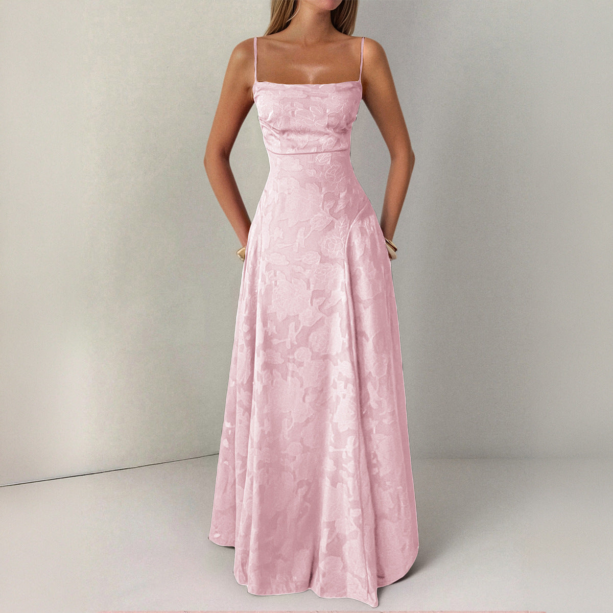 Women Elegant Temperament A-Length Skirt Dress