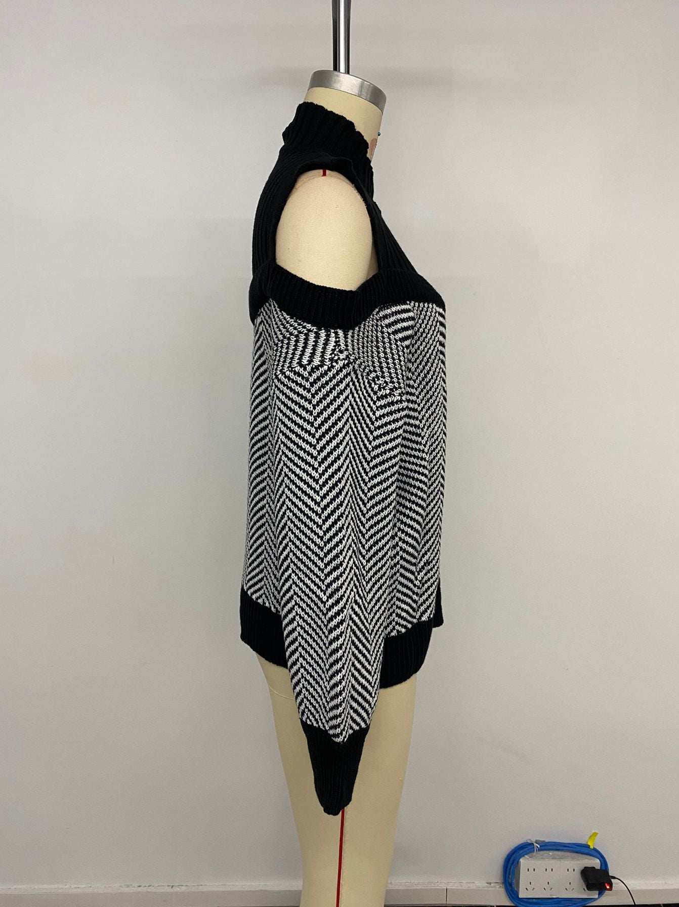 Casual Loose Striped Off Shoulder Sweater Women