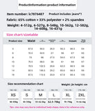 Women High Waist Jeans Big Pockets Slim Fit Skinny