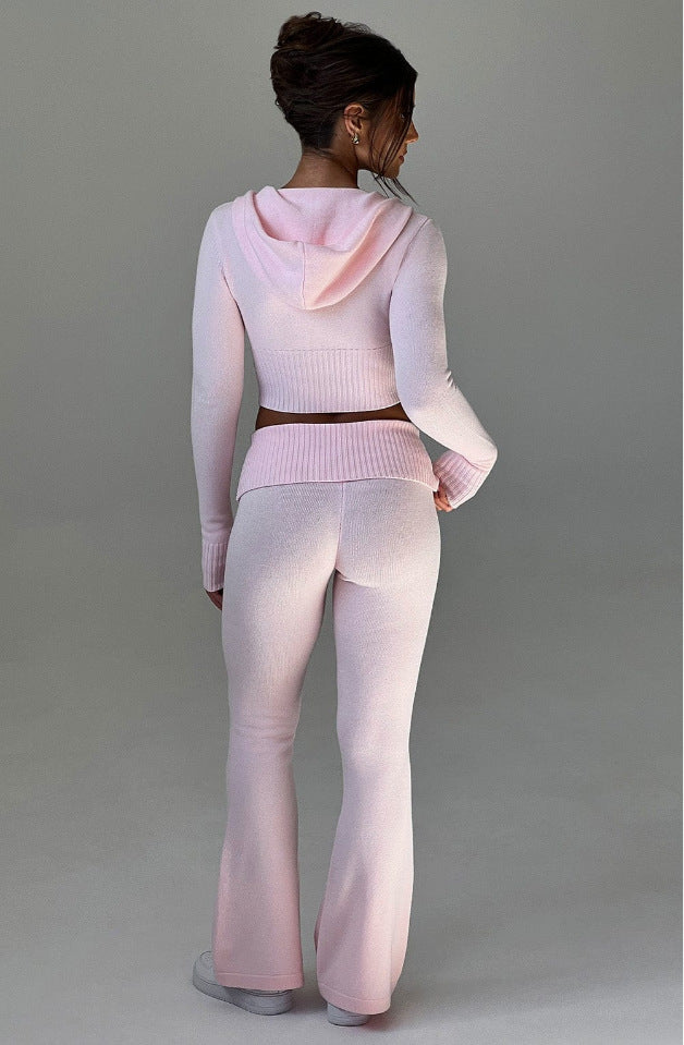 Hooded and Pants Set Women's Two-piece Set