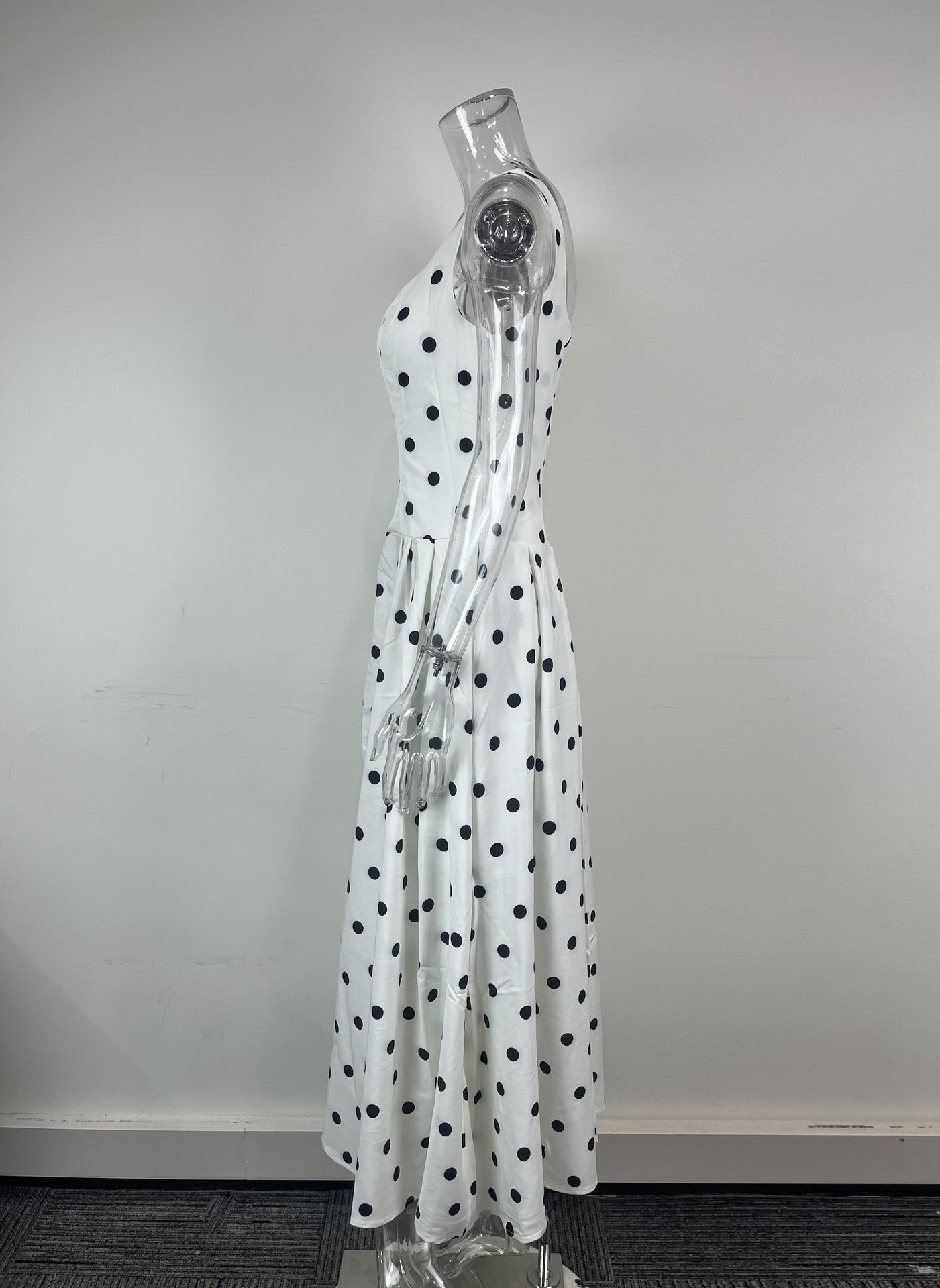 Women Sexy Loose Polka Dot Suspender Dress