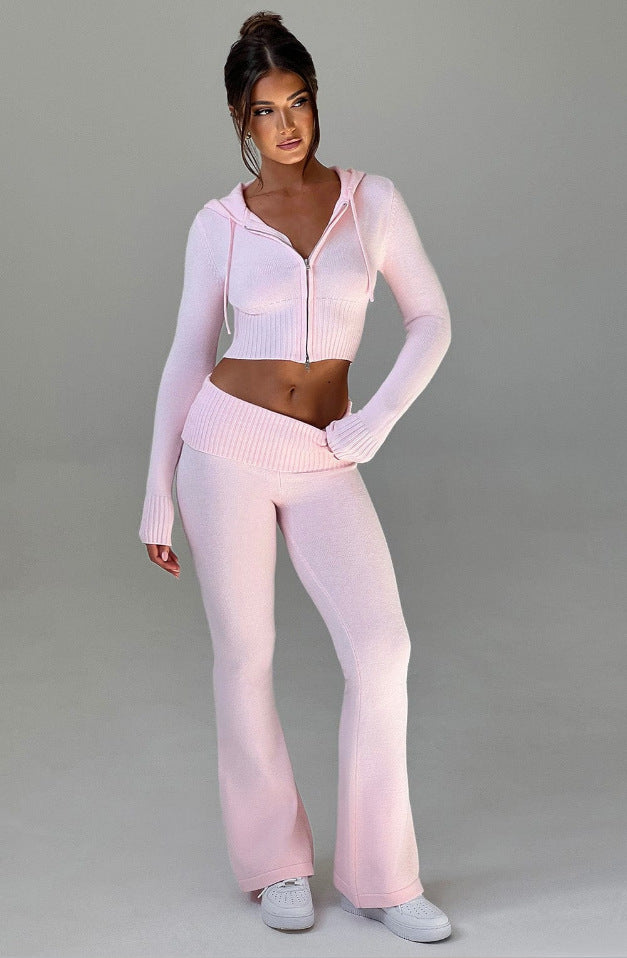 Hooded and Pants Set Women's Two-piece Set