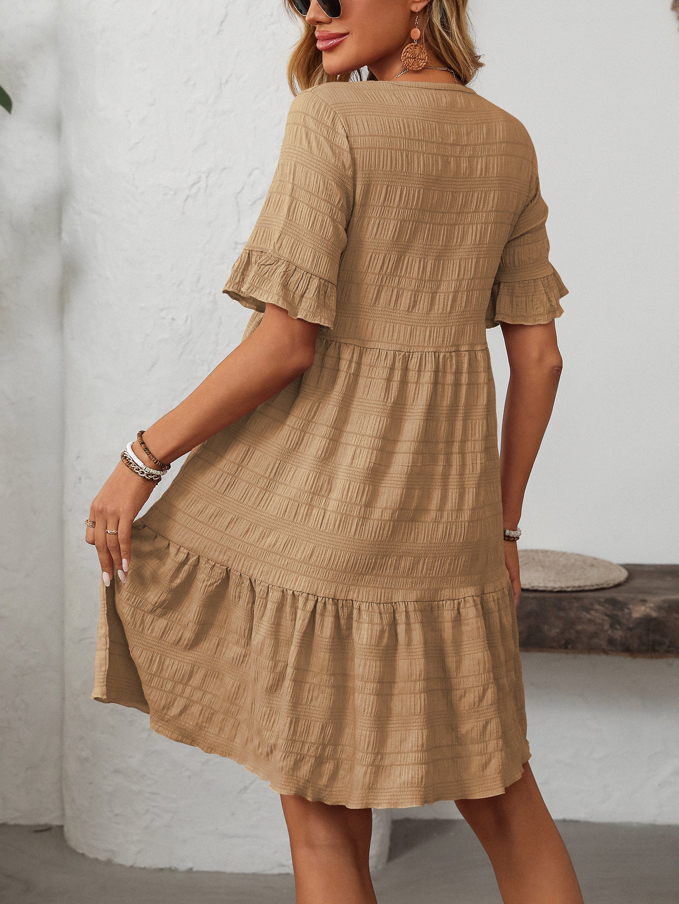 Women's Loose Casual Short Sleeve Elegant Dress