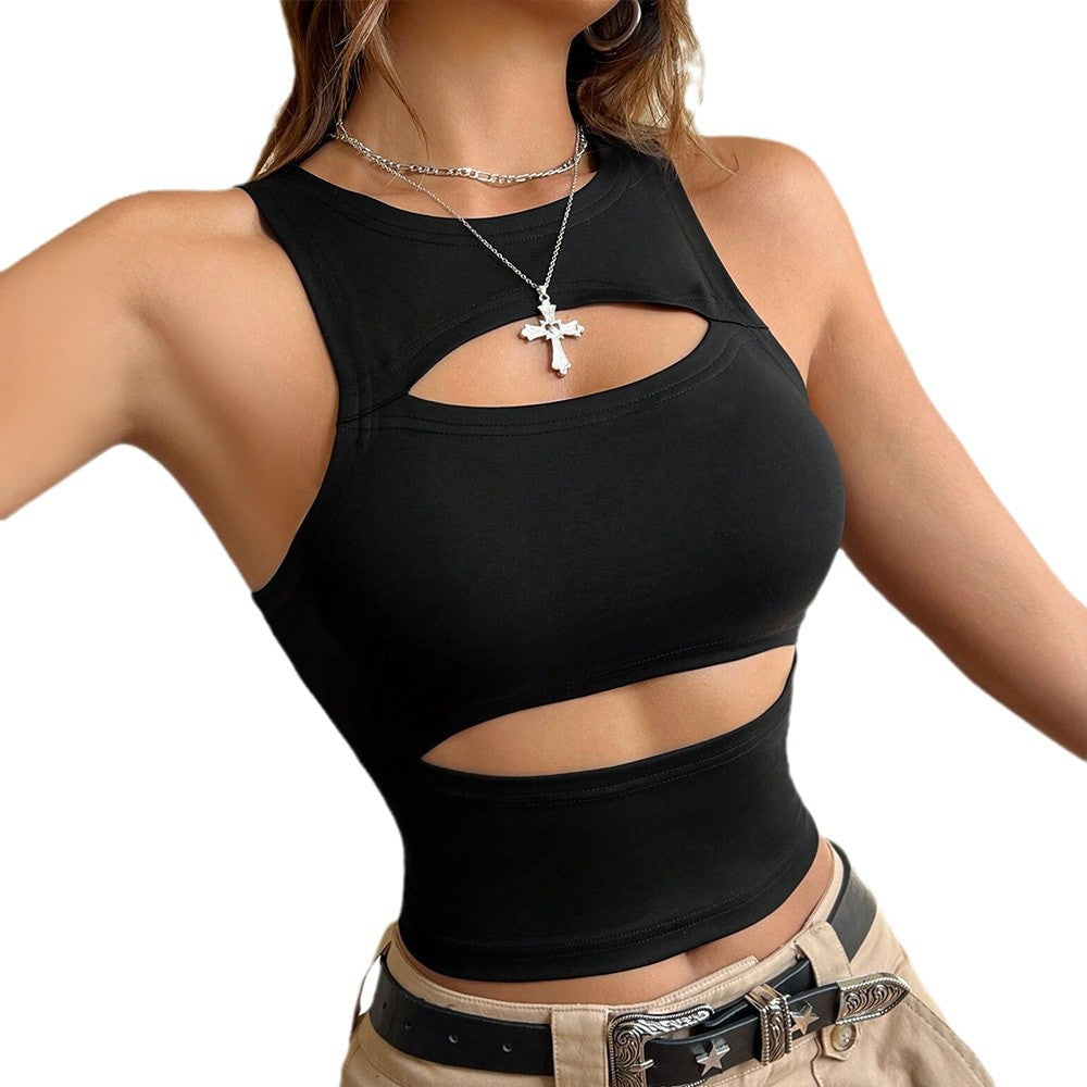 Women's Summer Street Vest Short Sleeveless Top