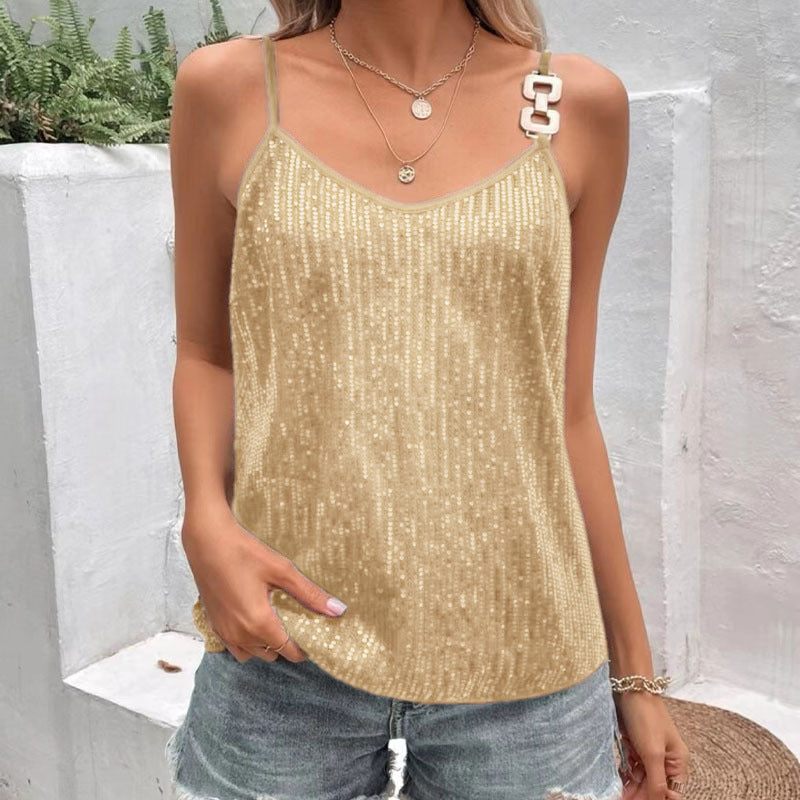 Sexy Top Sequin Camisole Women