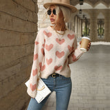 Valentine's Day Love Long Sleeve Pink Sweater