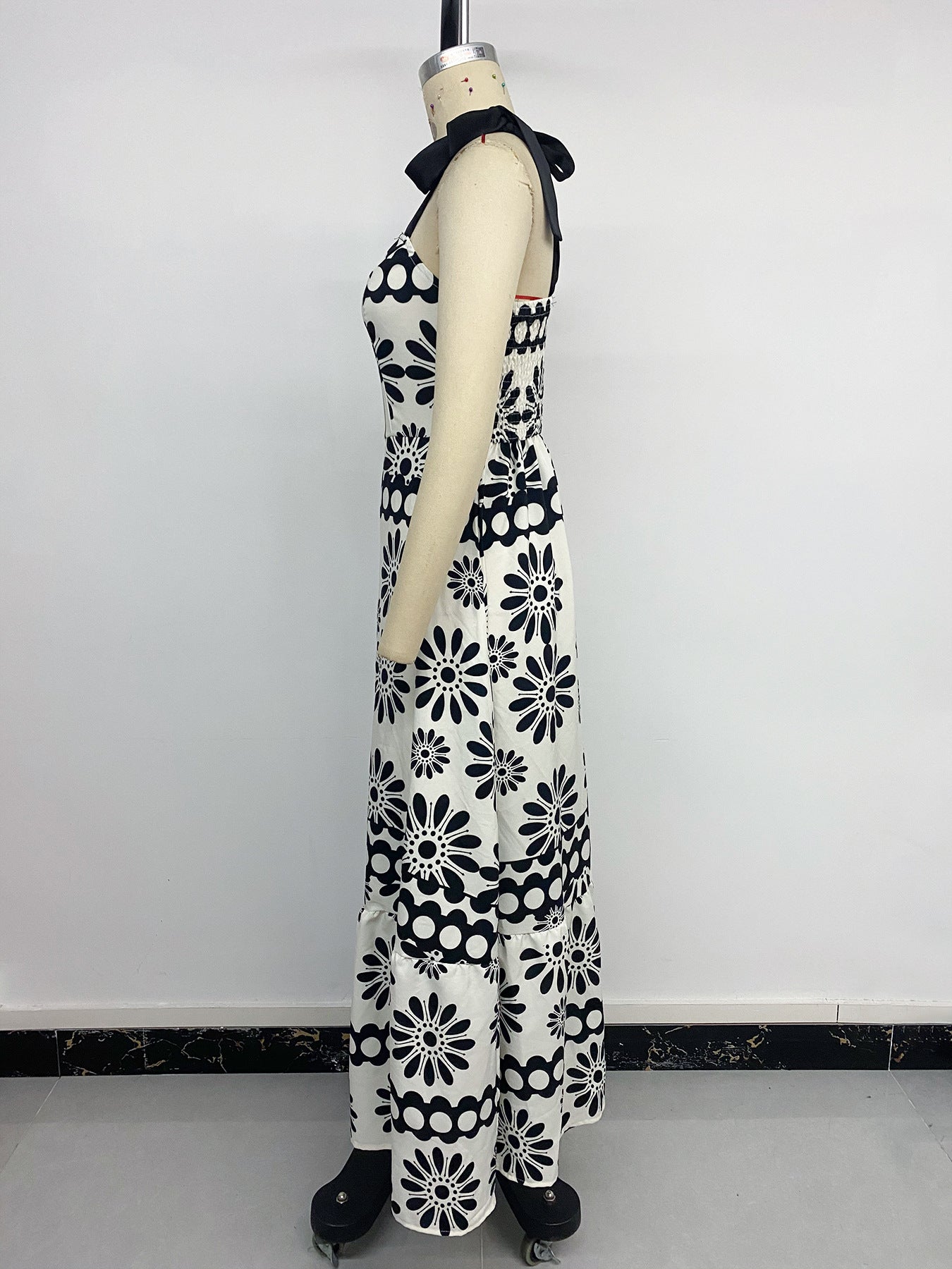 Women Vintage Print Dress