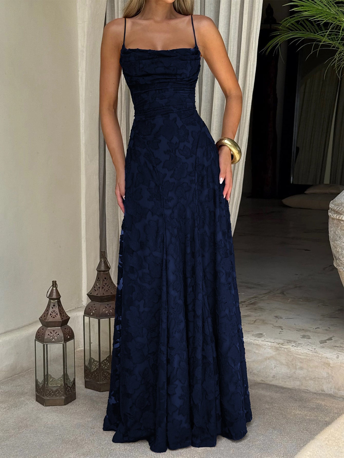 Women Elegant Temperament A-Length Skirt Dress