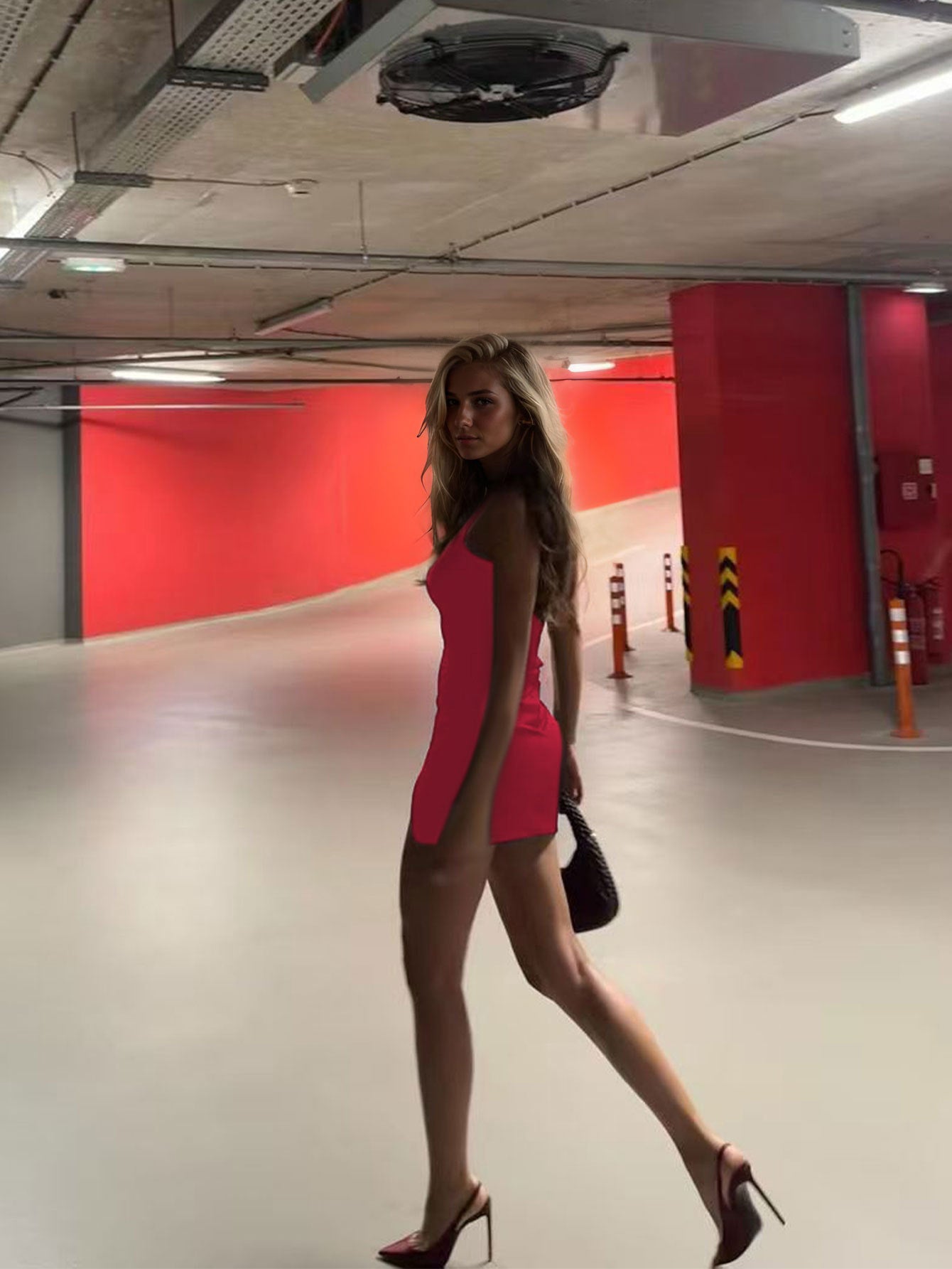 Women's Sleeveless Dress Summer Split Short Dress