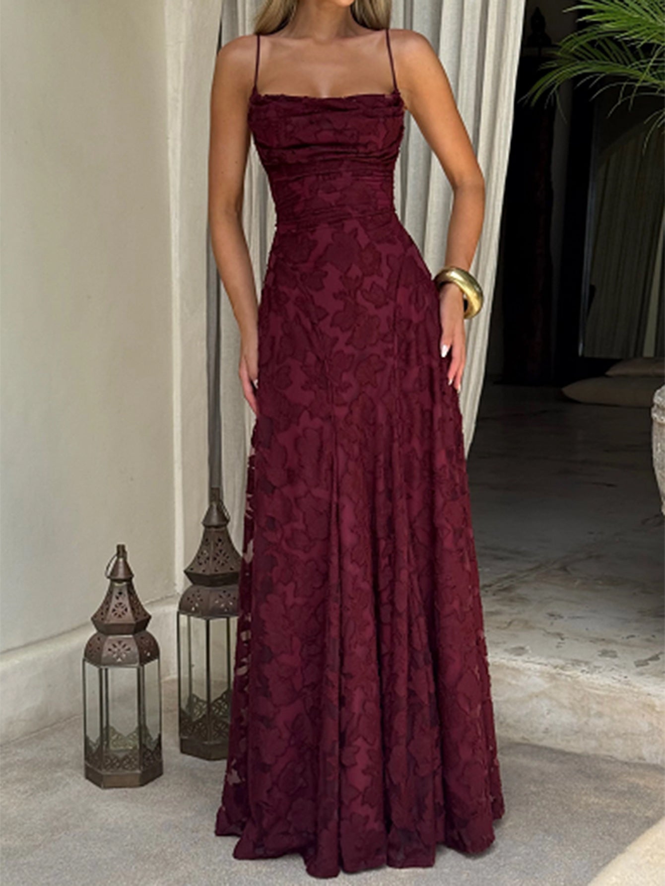 Women Elegant Temperament A-Length Skirt Dress