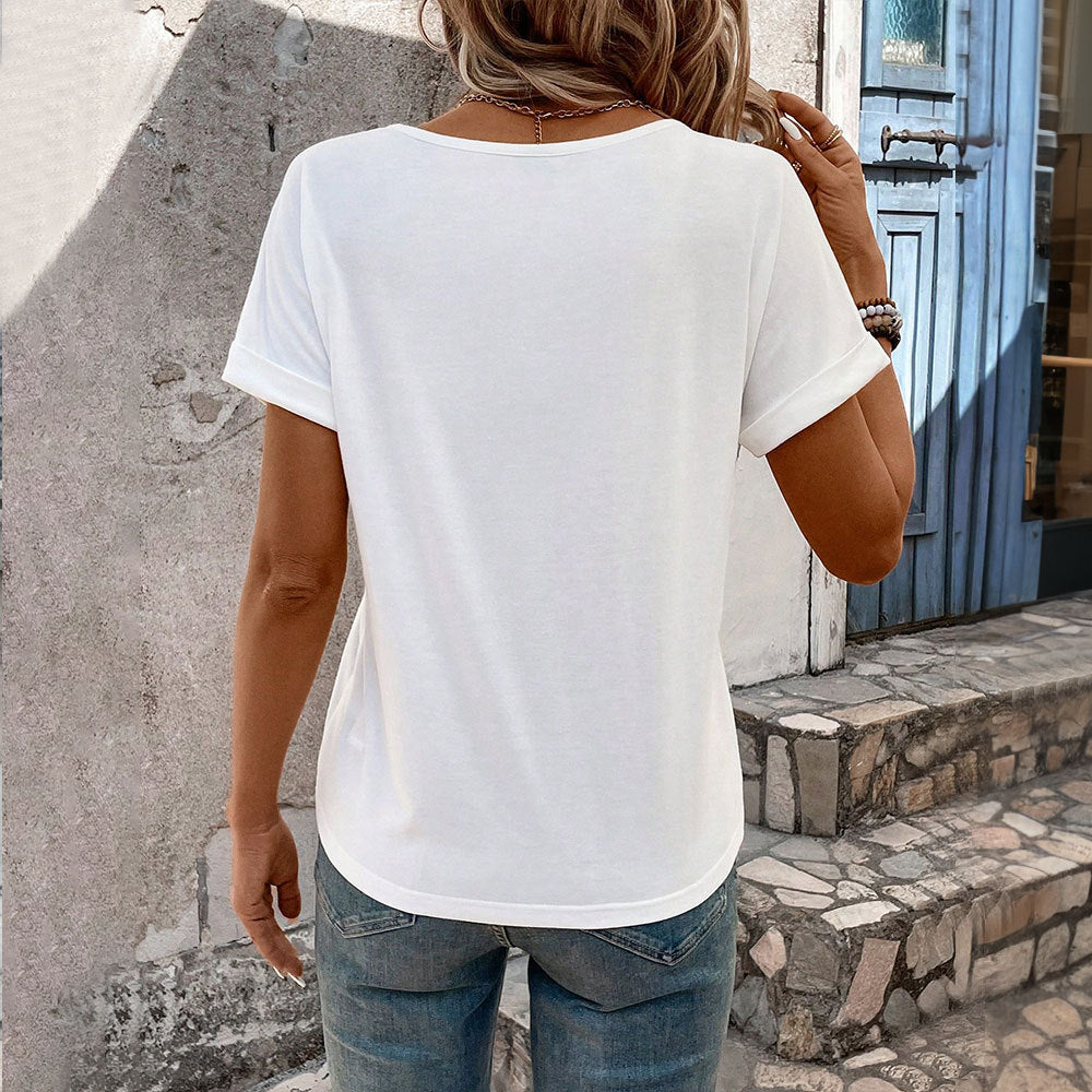 Women T-shirt Summer Short Sleeve Top