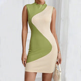 Women Contrasting Bodycon Dress