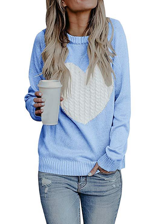 Women's Knitted Sweater Love Fashion Pullover