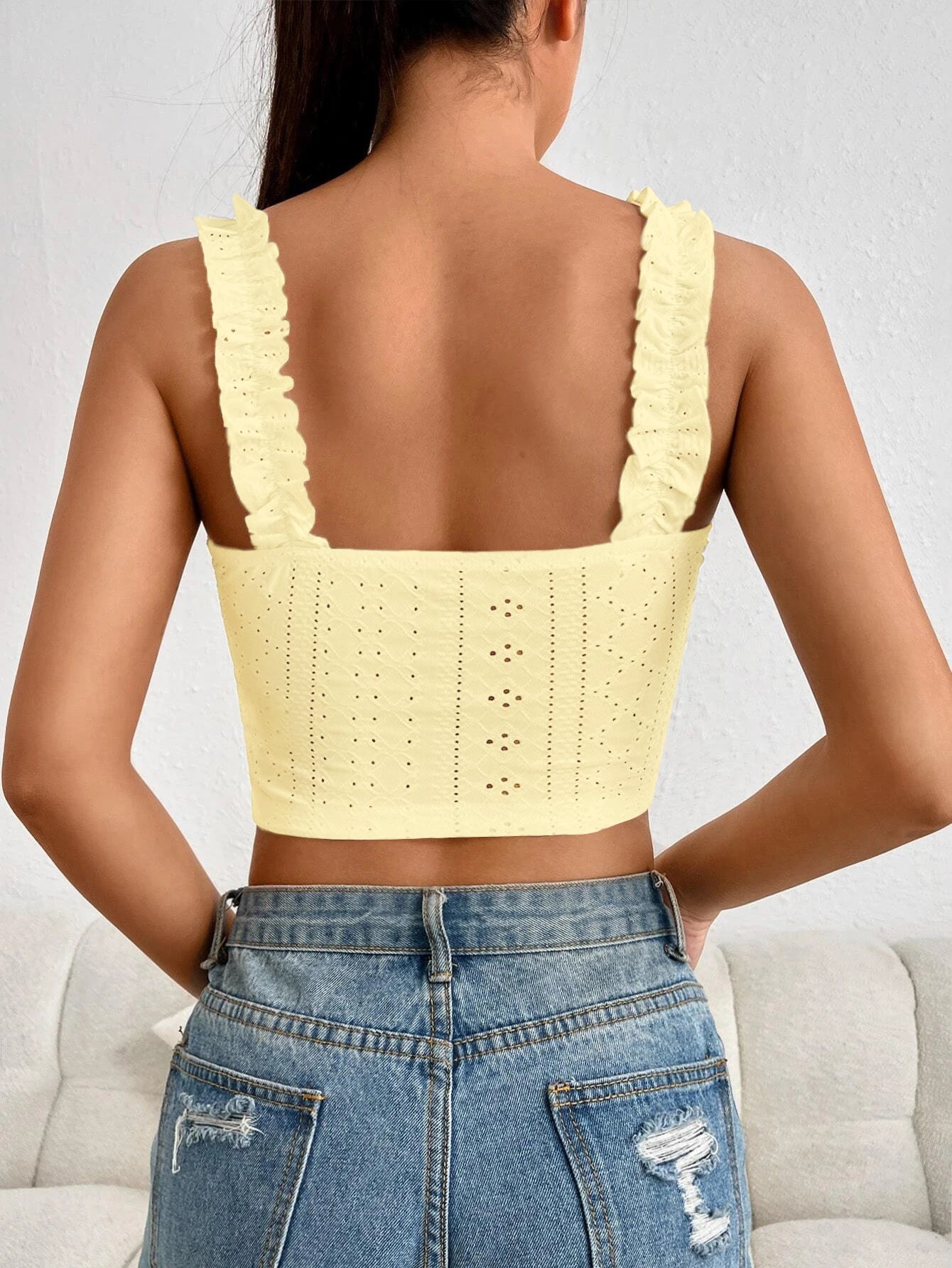 Womens Lace Sling Vest Top