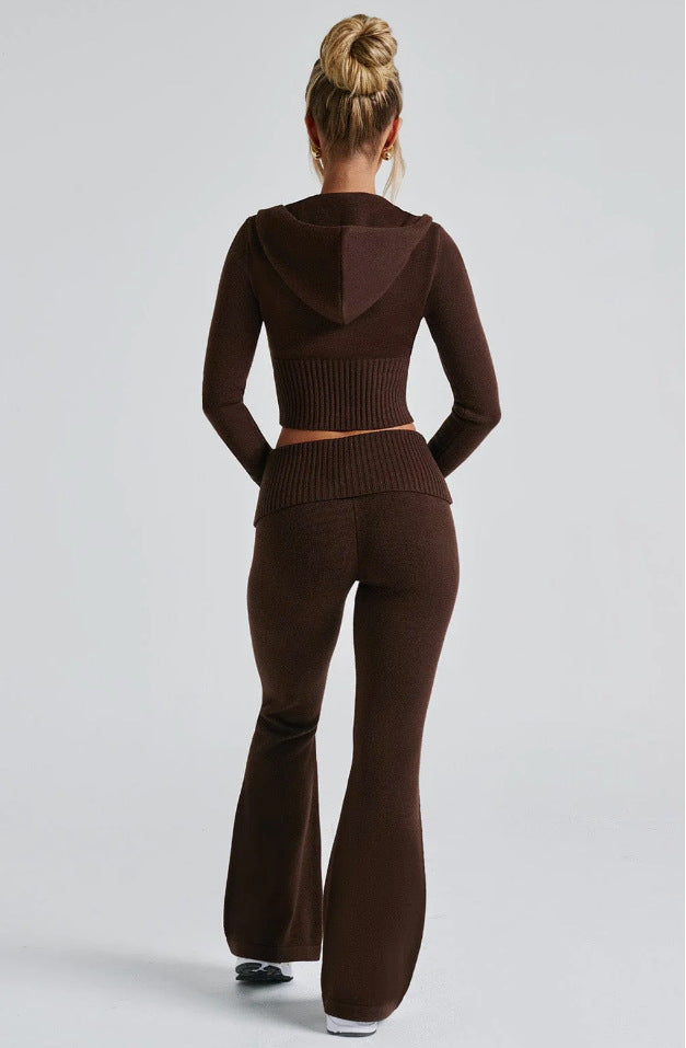Hooded and Pants Set Women's Two-piece Set
