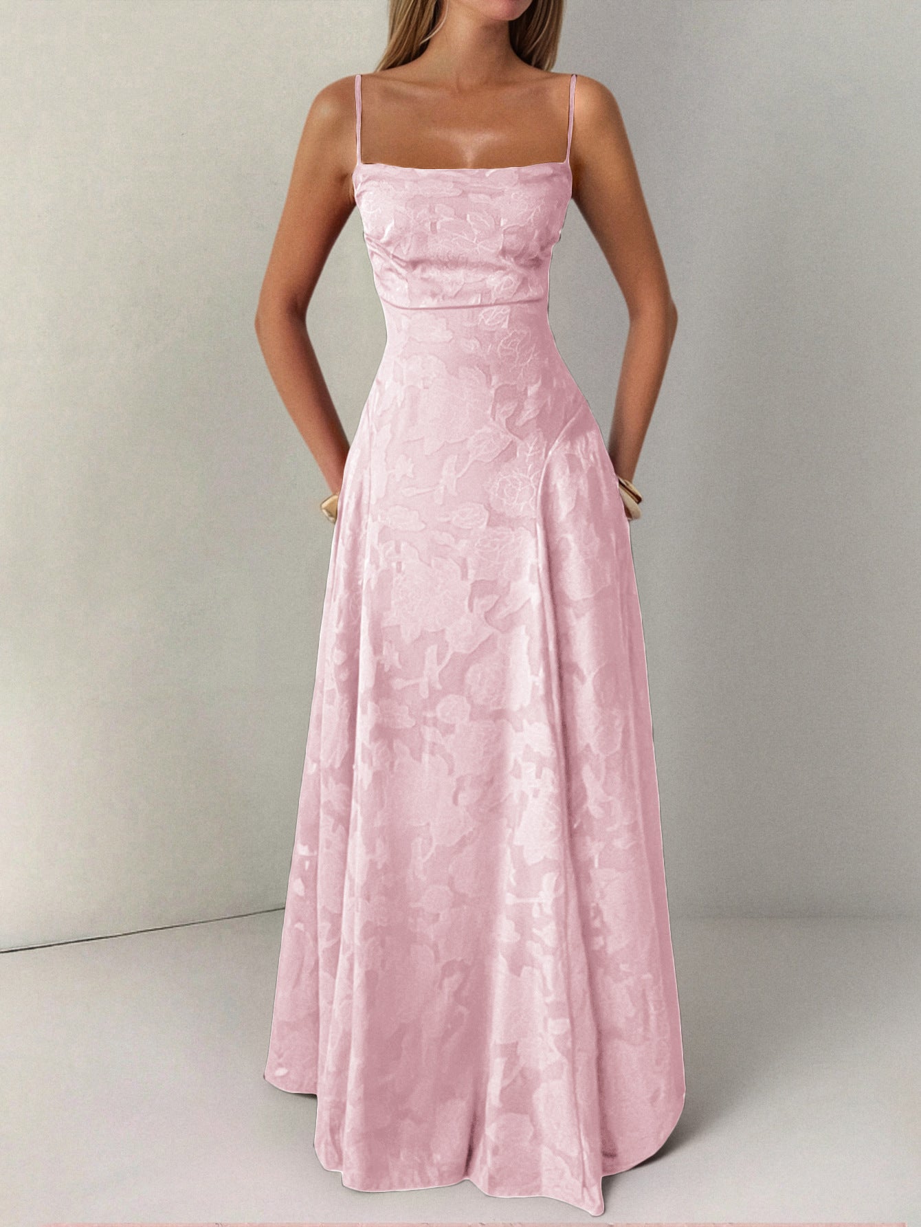 Women Elegant Temperament A-Length Skirt Dress