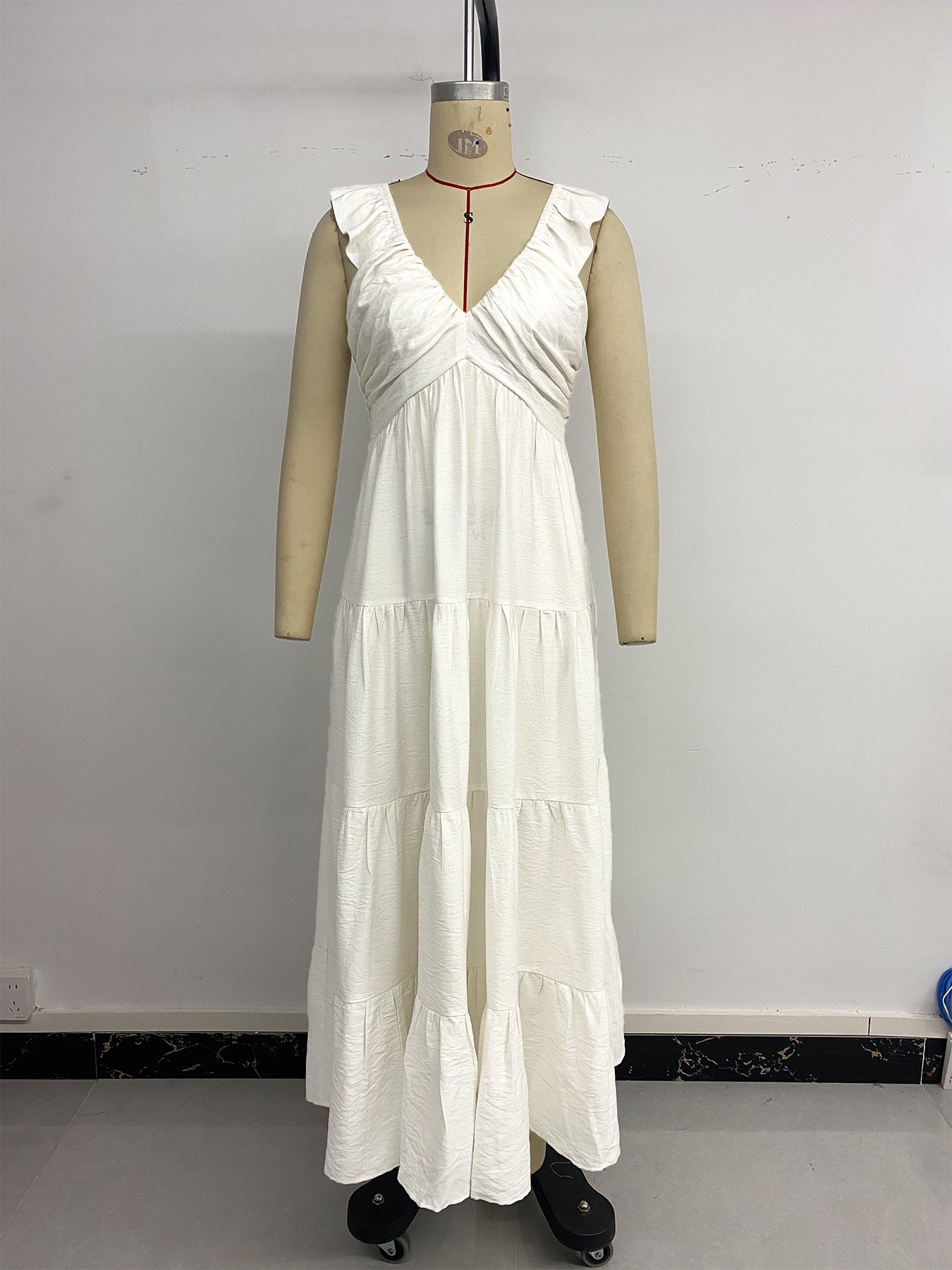 Long Sleeveless V-neck Dress for Women