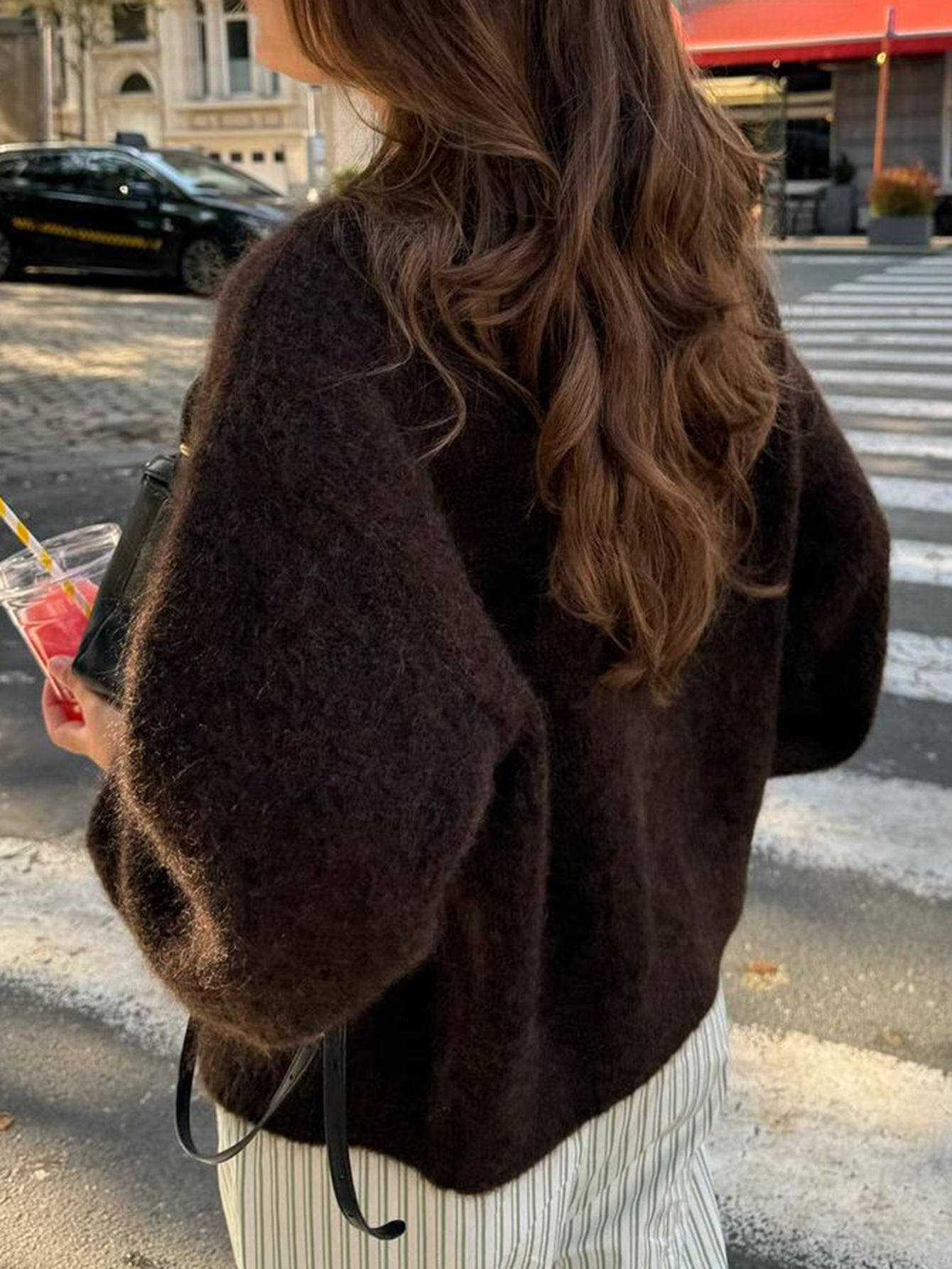Womens Button Long Sleeve Jacket Sweater Cardigan