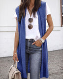 Women's Cardigan Fashion Medium and Long Sleeveless Vest Women