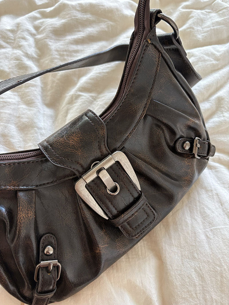 WomenY2K Punk Vintage Underarm Handheld Shoulder Bag