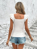 Women's Collar Ruffle Slim T-shirt