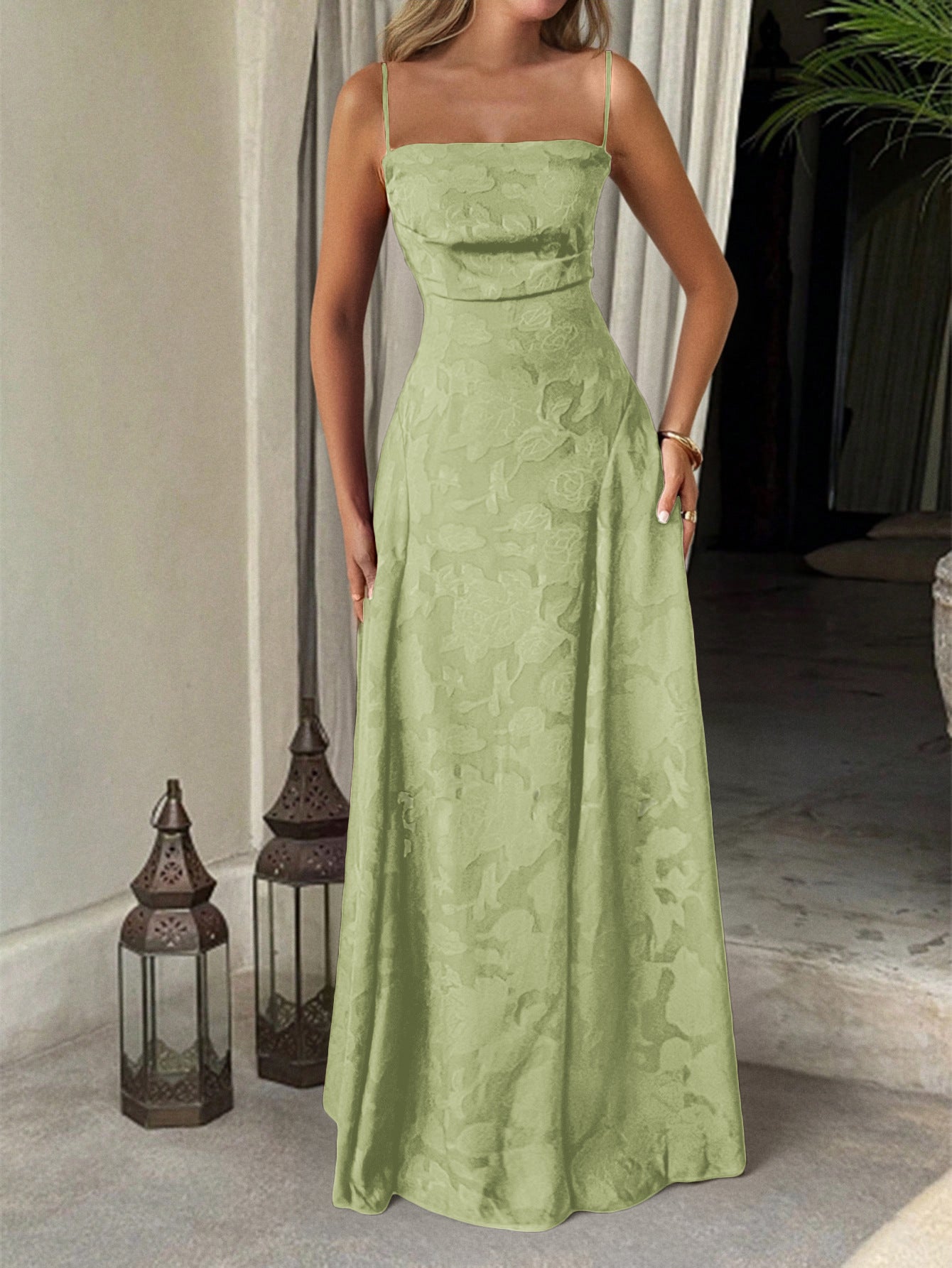 Women Elegant Temperament A-Length Skirt Dress