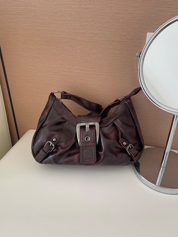 WomenY2K Punk Vintage Underarm Handheld Shoulder Bag