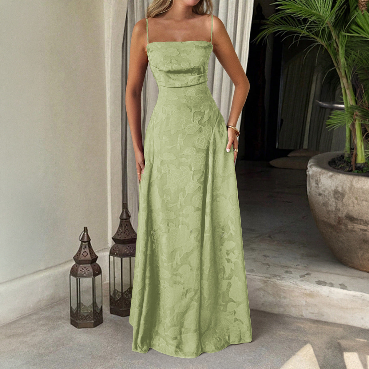 Women Elegant Temperament A-Length Skirt Dress