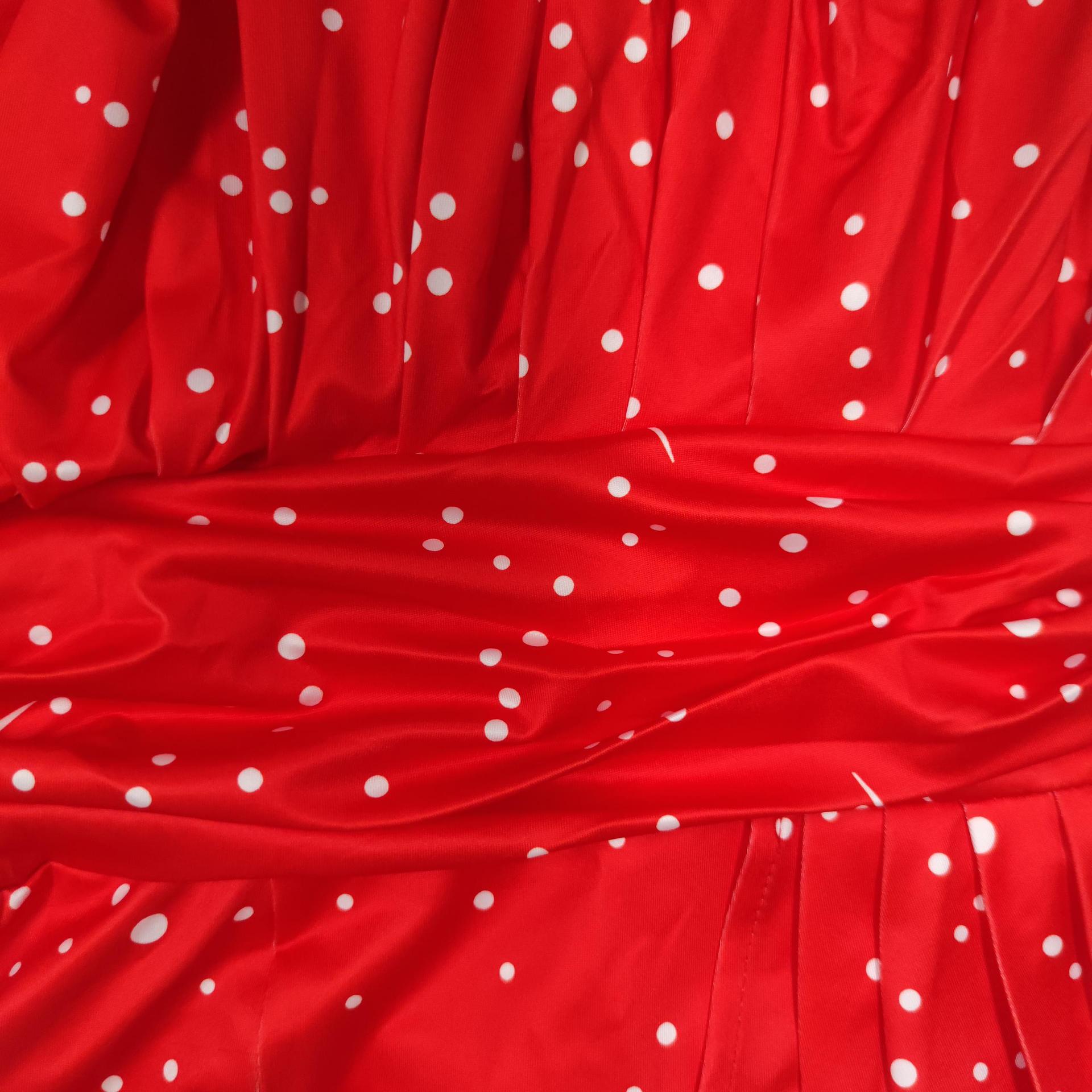 Women's Slanted Shoulder High-waisted Dress