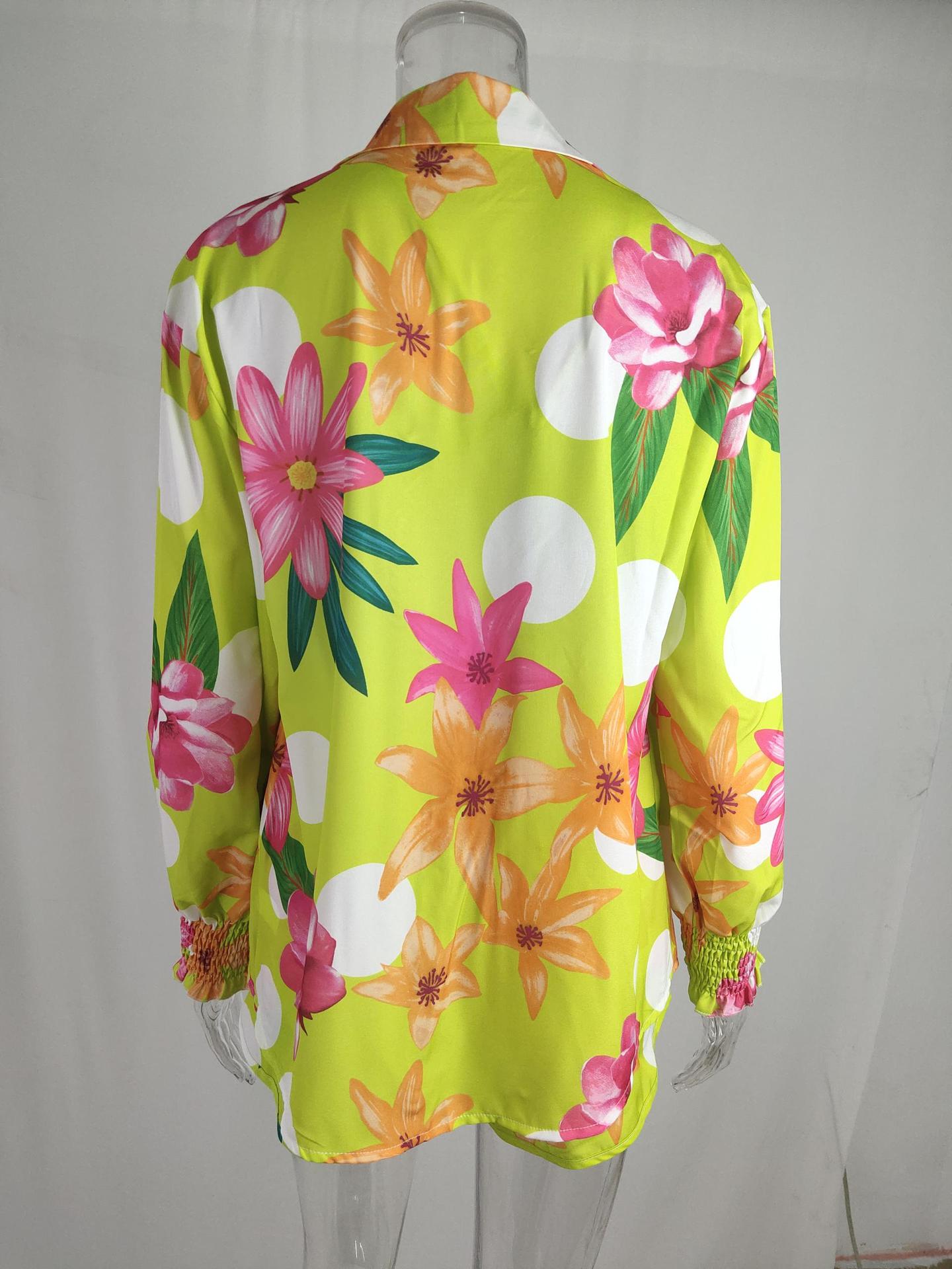 Women Sexy Beach Resort Style Print Shorts Three-piece Set