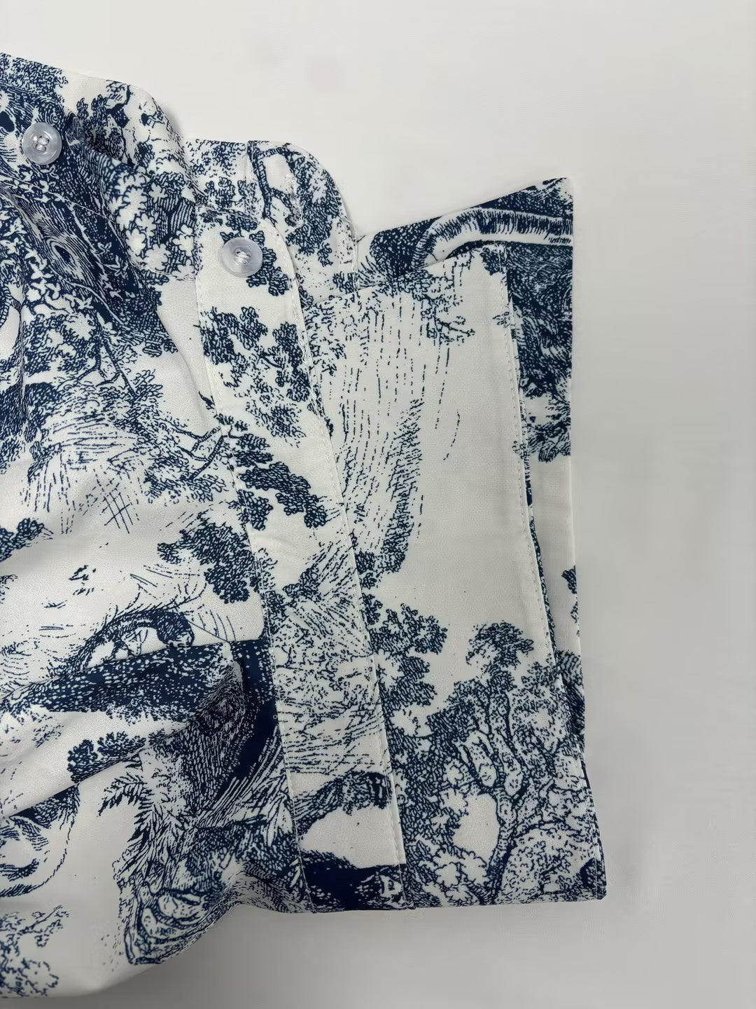 Women Casual Lapel Printed Shirt Pants Set