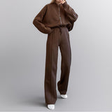 Women Sports and Solid Color Zipper Sport Suit