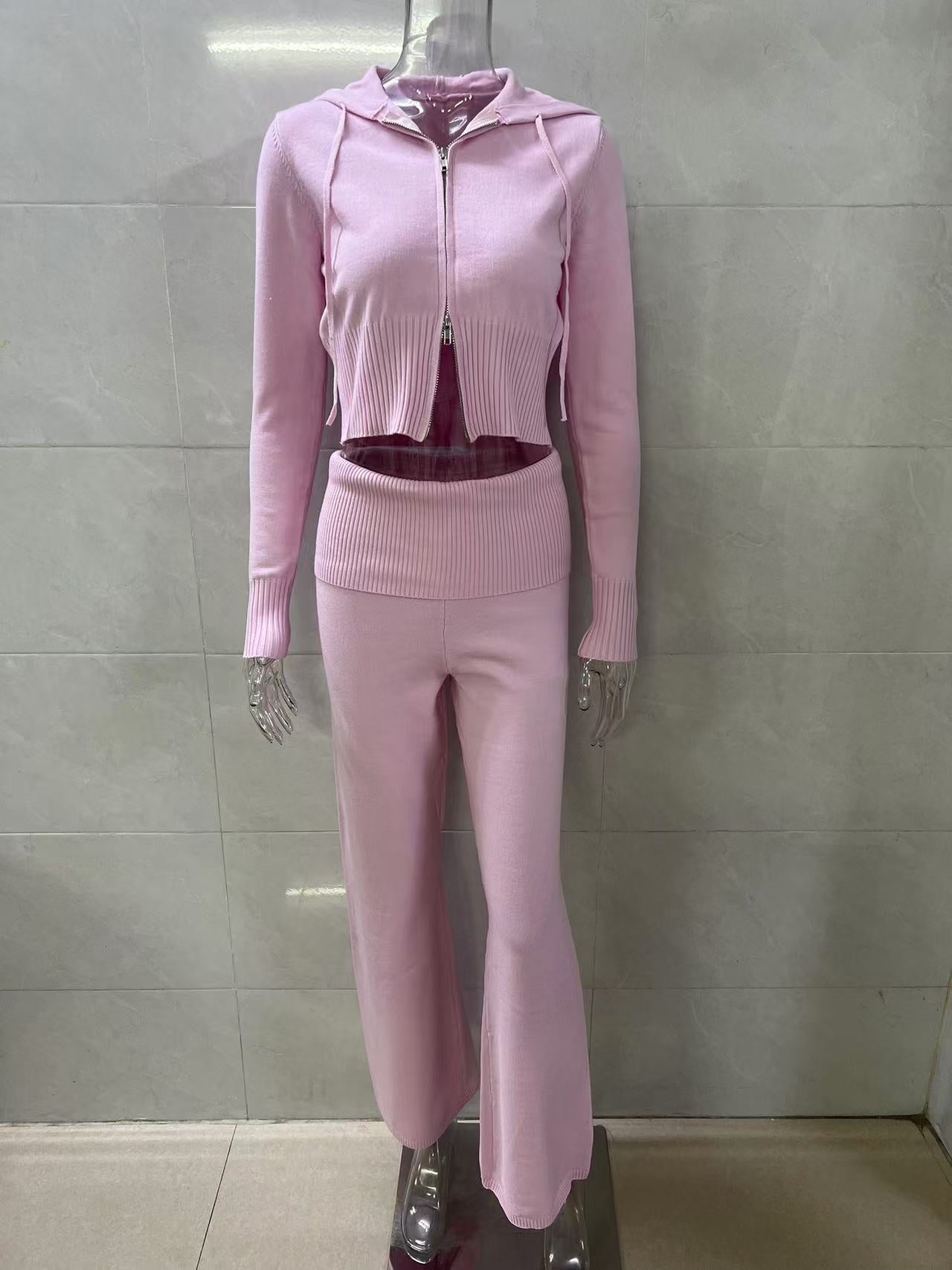 Hooded and Pants Set Women's Two-piece Set