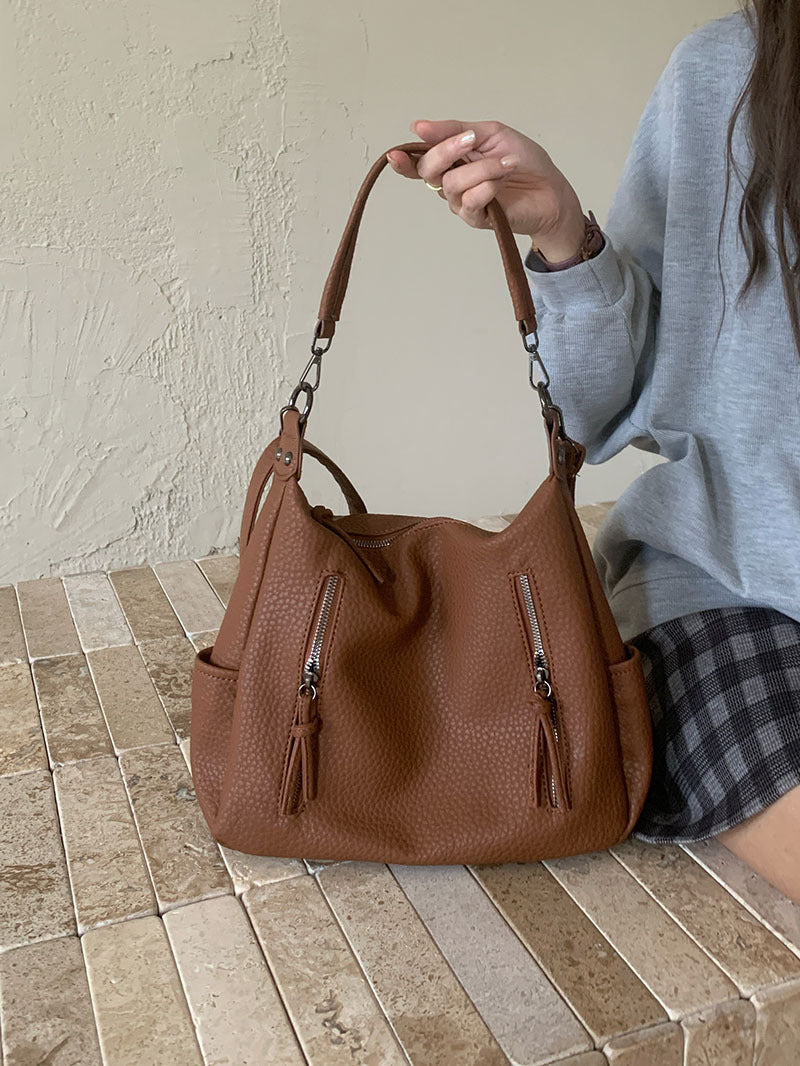Women Vintage Tote Underarm Bag Crossbody Bag