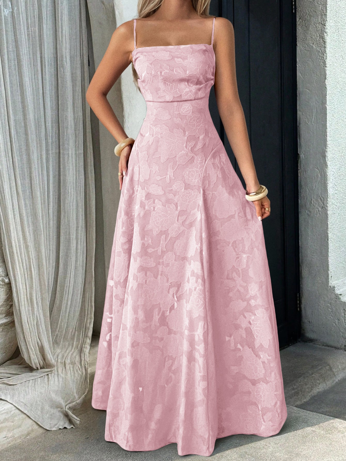 Women Elegant Temperament A-Length Skirt Dress