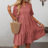 Women's Loose Casual Short Sleeve Elegant Dress