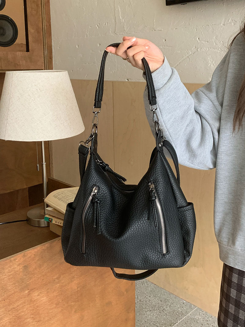 Women Vintage Tote Underarm Bag Crossbody Bag