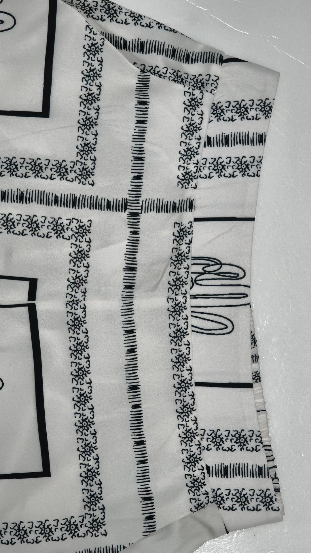 Women's Casual Printed Shirt Trousers Fashion Set