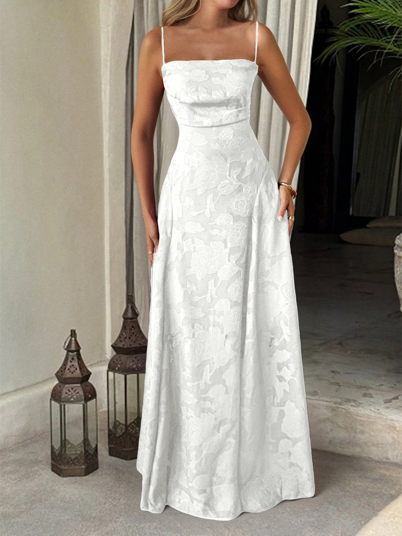 Women Elegant Temperament A-Length Skirt Dress