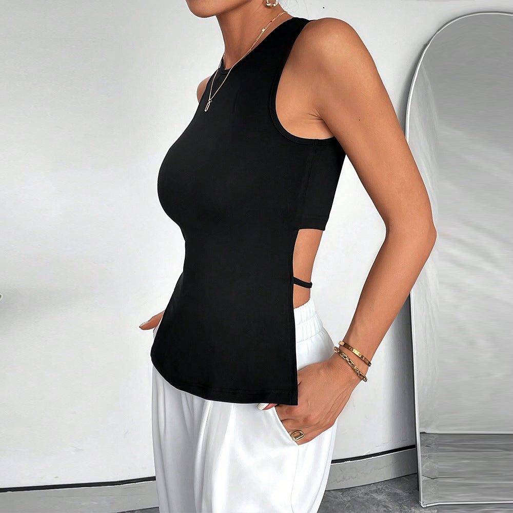 Womens Summer Sleeveless Sexy Back Tank Top