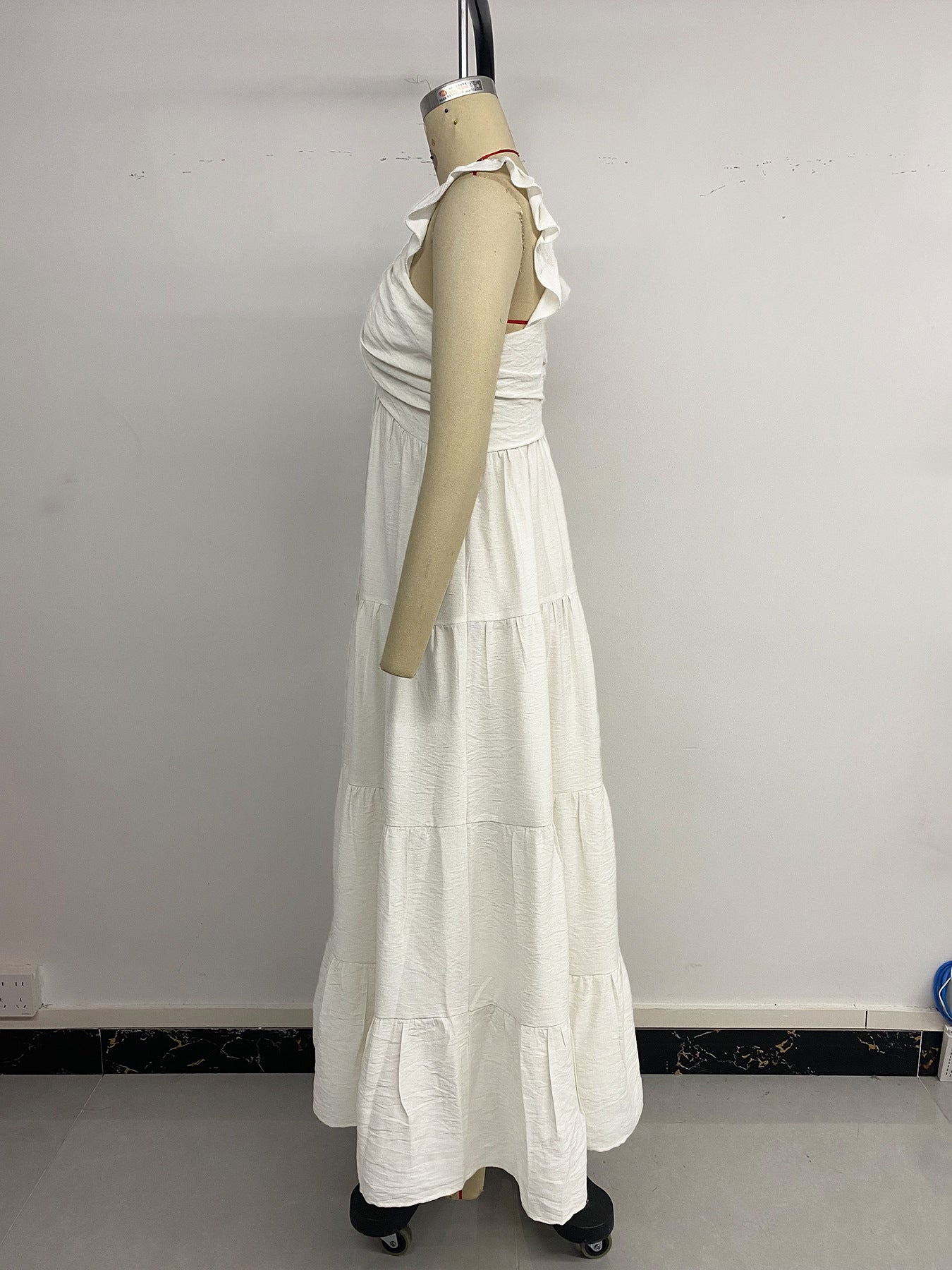 Long Sleeveless V-neck Dress for Women