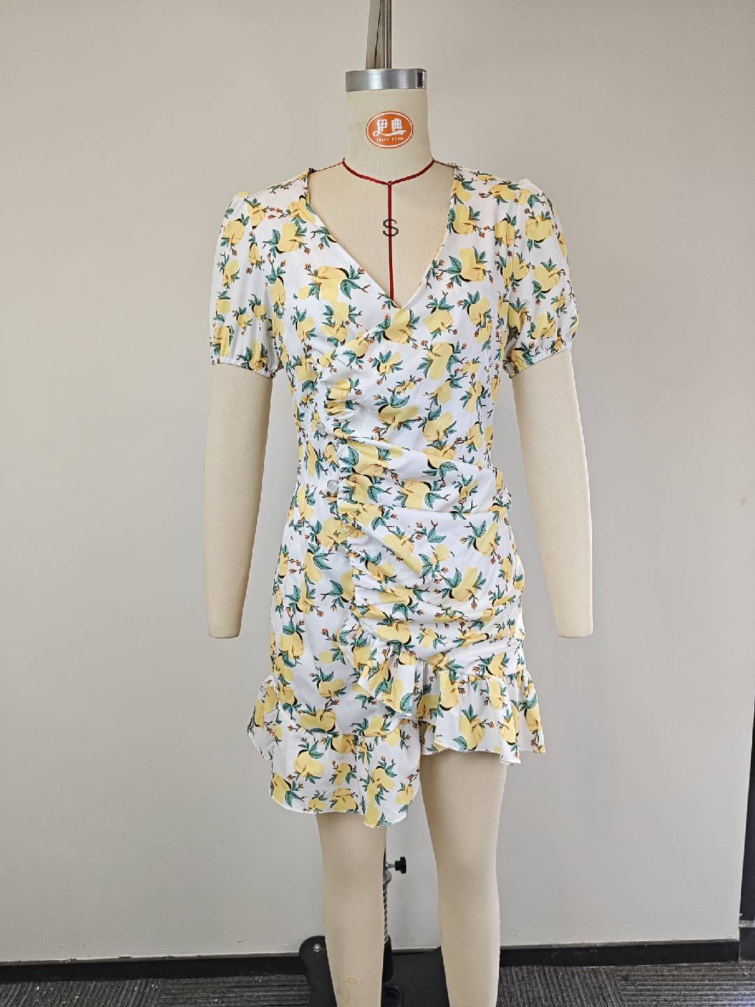 Womenv V Neck Print Floral Dress