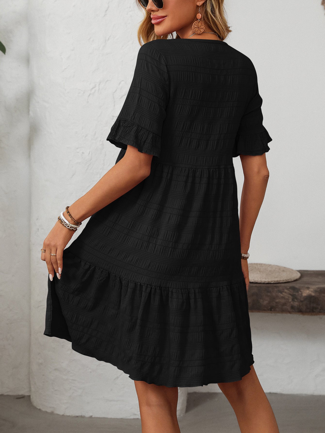 Women's Loose Casual Short Sleeve Elegant Dress
