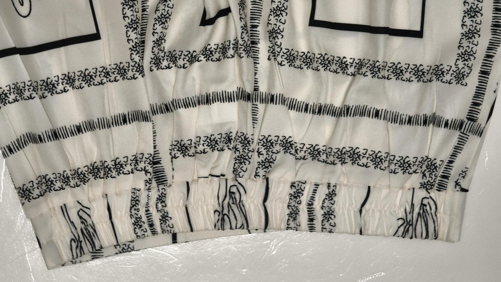 Women's Casual Printed Shirt Trousers Fashion Set